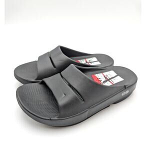 Oofos OOahh Sport Flex Recovery Slide Sandal Unisex Black Size USW6/M4 EU37